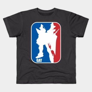 gundam strike noir gat nba logo baskelball Kids T-Shirt